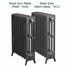 CI-RG-4-D-10-11 - Royal Georgian 4 Column Cast Iron Radiator H760mm x W2246mm CI-RG-4-D-10-11 - Royal Georgian 4 Column Cast Iron Radiator H760mm x W2246mm
